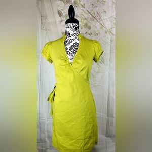 💞Express Design Studio womens wrap dress short sleeves stretch size 6💞